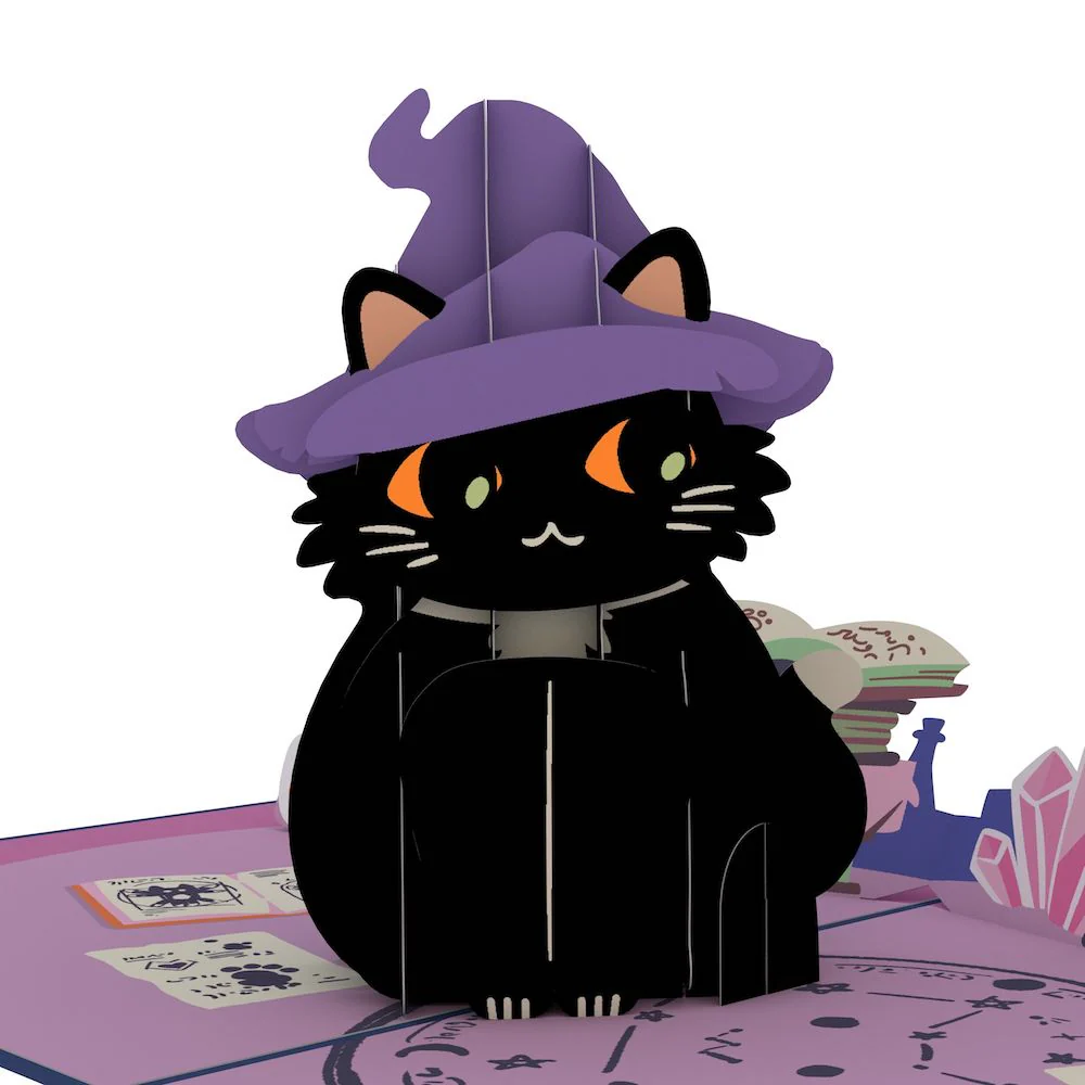 Happy Halloween Childless Cat Lady Pop-up Cards - Image 3