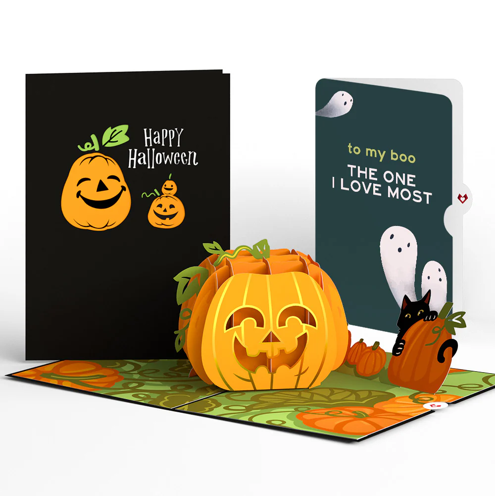 Happy Halloween Pumpkin Pop-Up Card and Sentiment Set