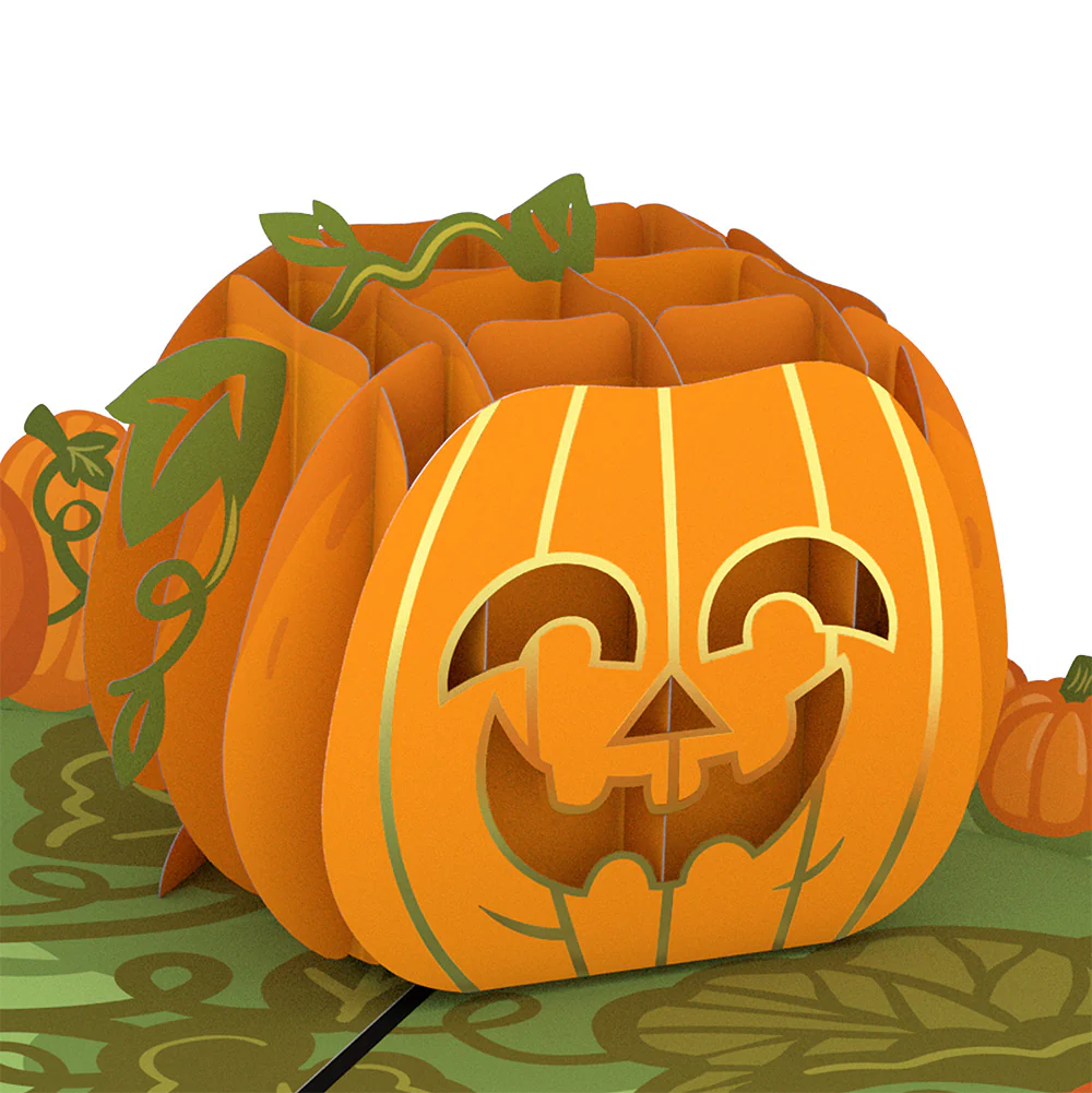 Happy Halloween Pumpkin Pop-Up Card and Sentiment Set - Image 3