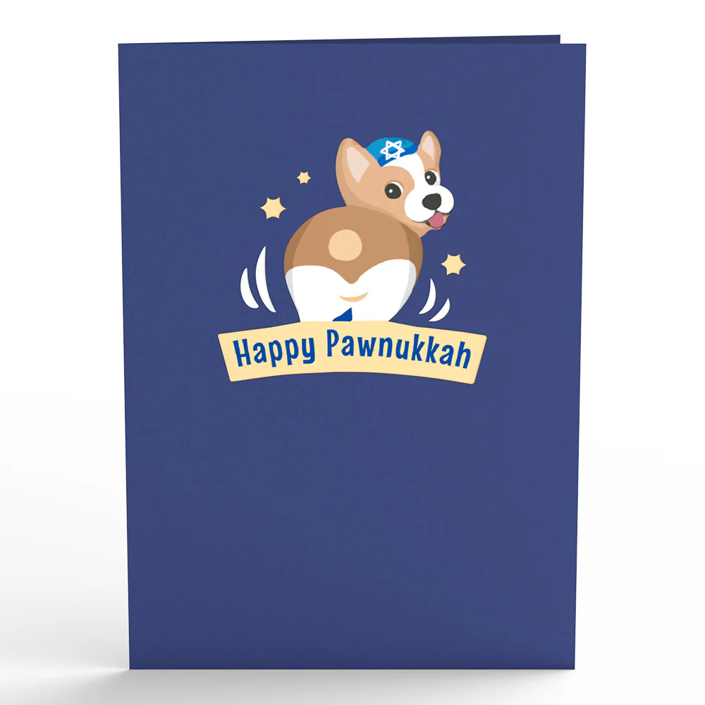 Happy Hanukkah Dog Pop-Up Card - Image 4