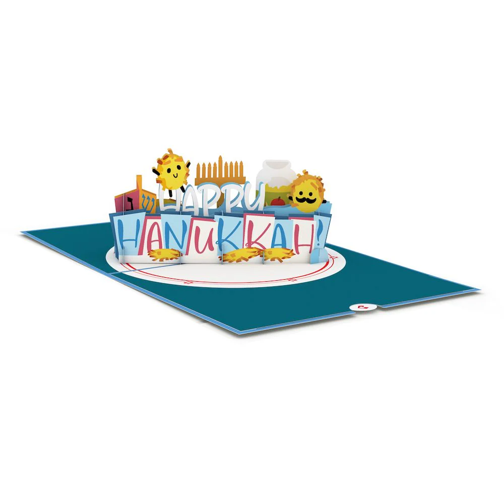 Happy Hanukkah Latkes Pop-Up Card - Image 3