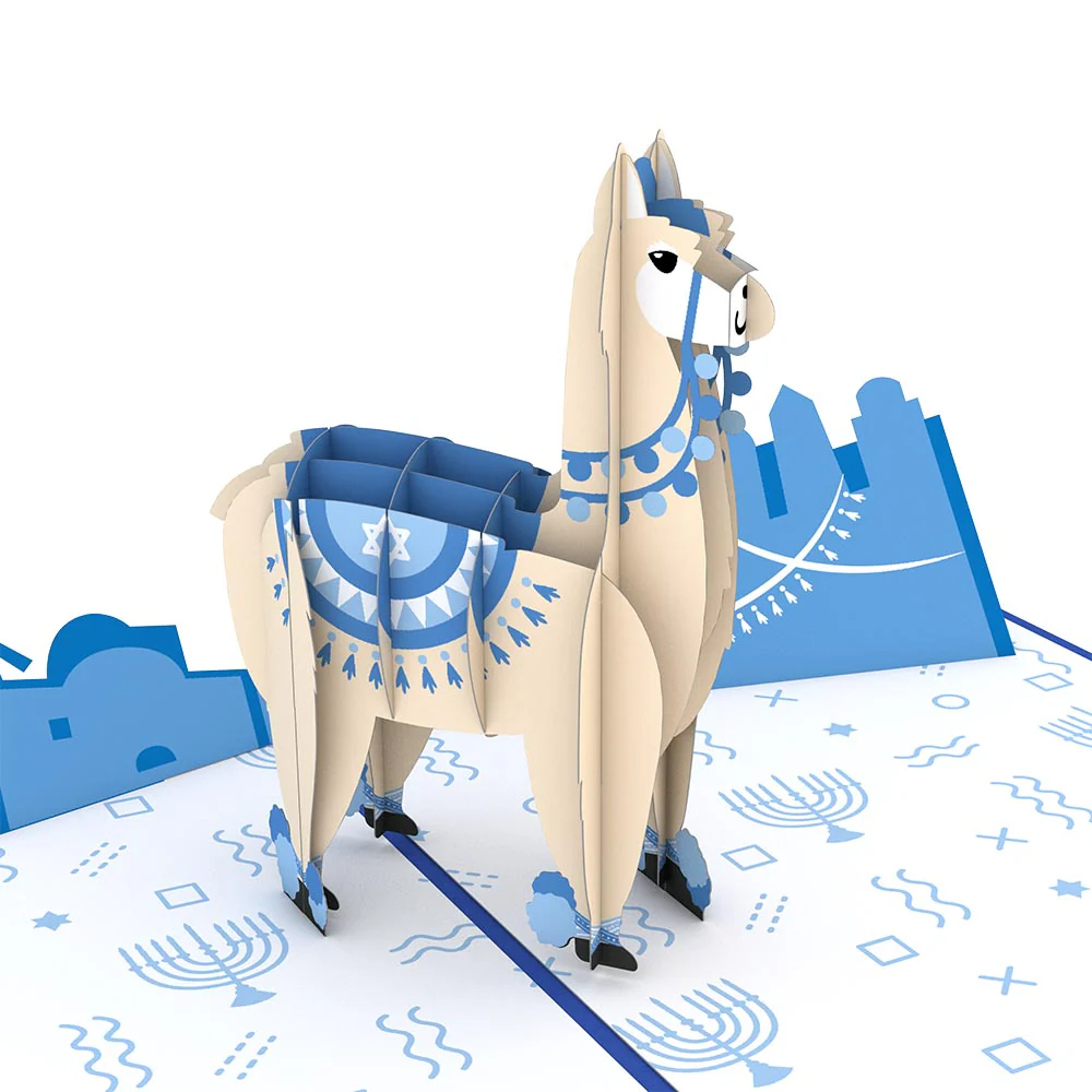 Happy Llamakah Pop-Up Card - Image 2