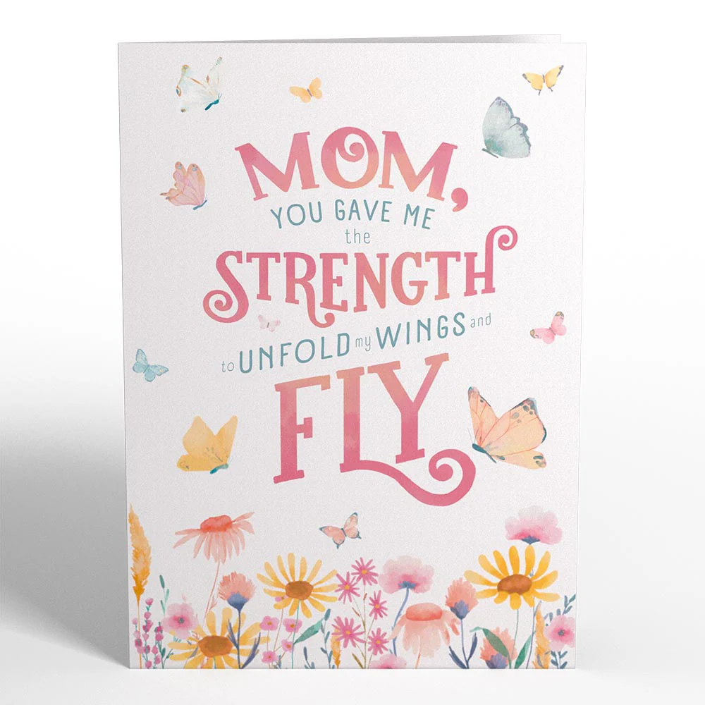 Happy Mother’s Day Butterfly Basket Pop-Up Card - Image 4