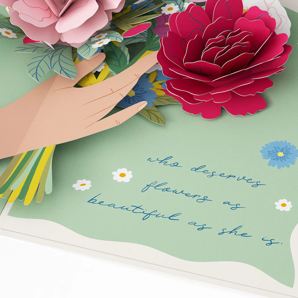 Happy Mother’s Day Flowers Pop-Up Card - Image 3