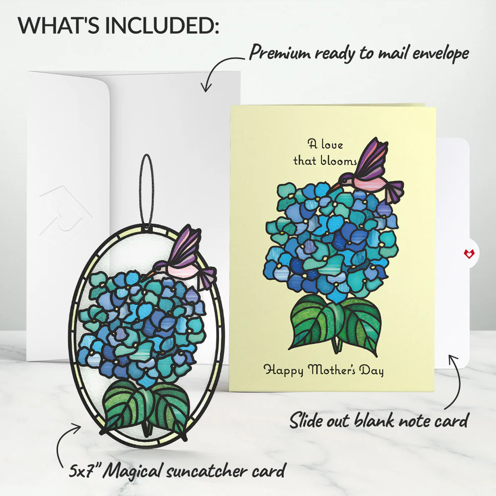 Happy Mother's Day Hydrangeas Suncatcher Card - Image 6