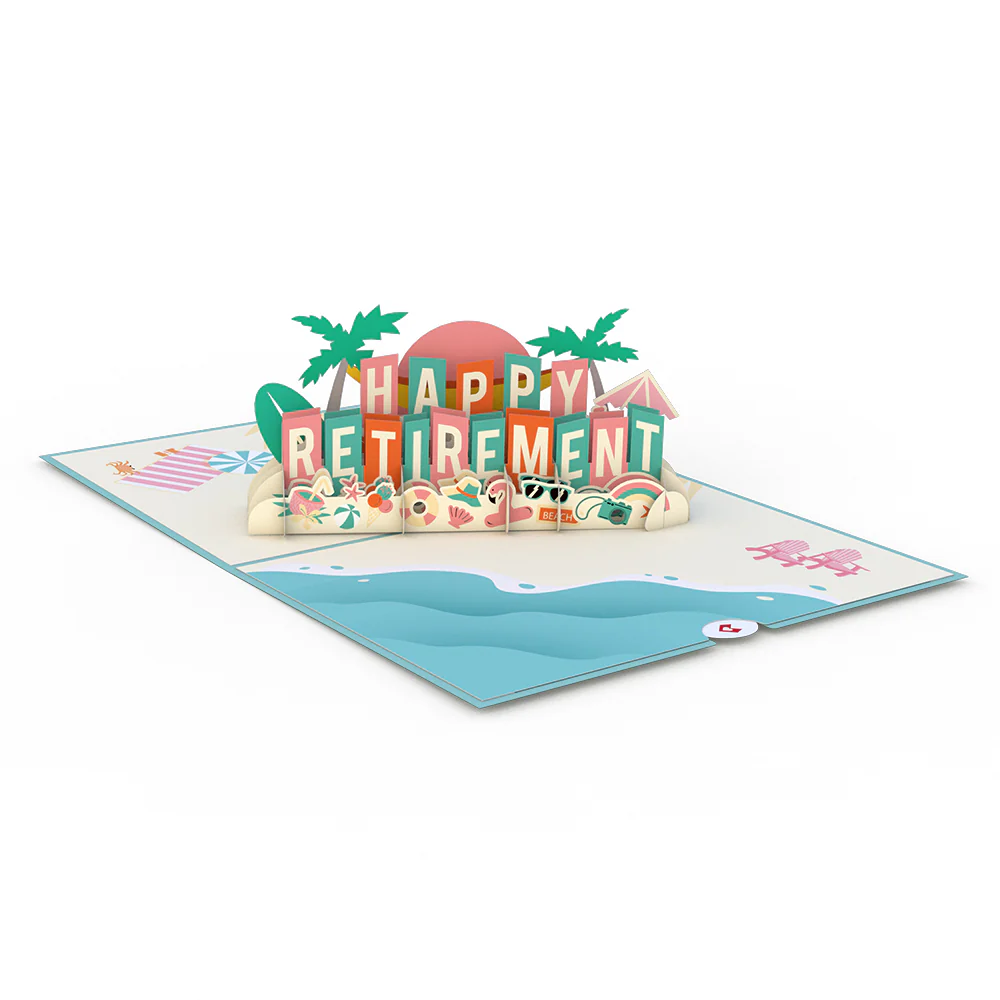 Happy Retirement Pop-Up Card - Image 3