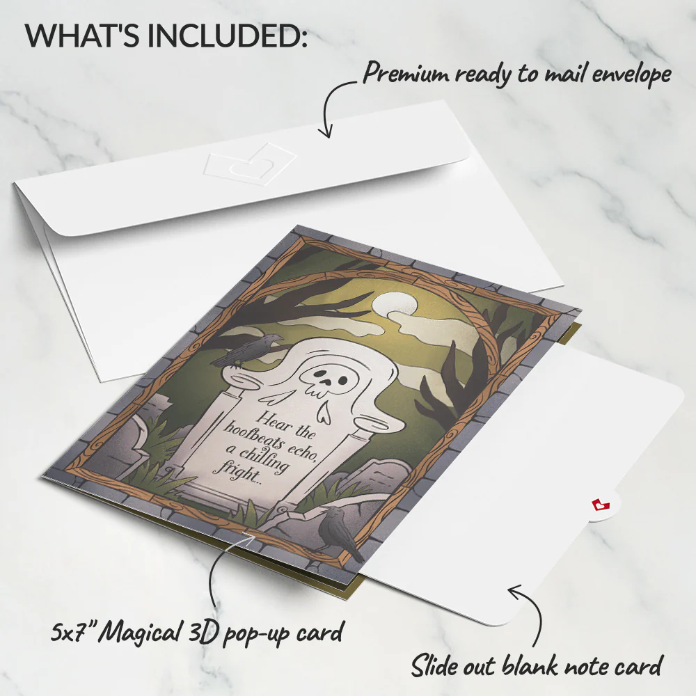 Headless Horseman Halloween Pop-Up Card - Image 5