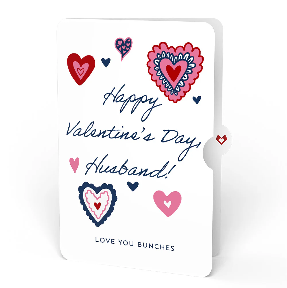 Hey, Love Bug! Pop-Up Card and Heart Motif Valentine Sentiment Set for Husband - Image 4