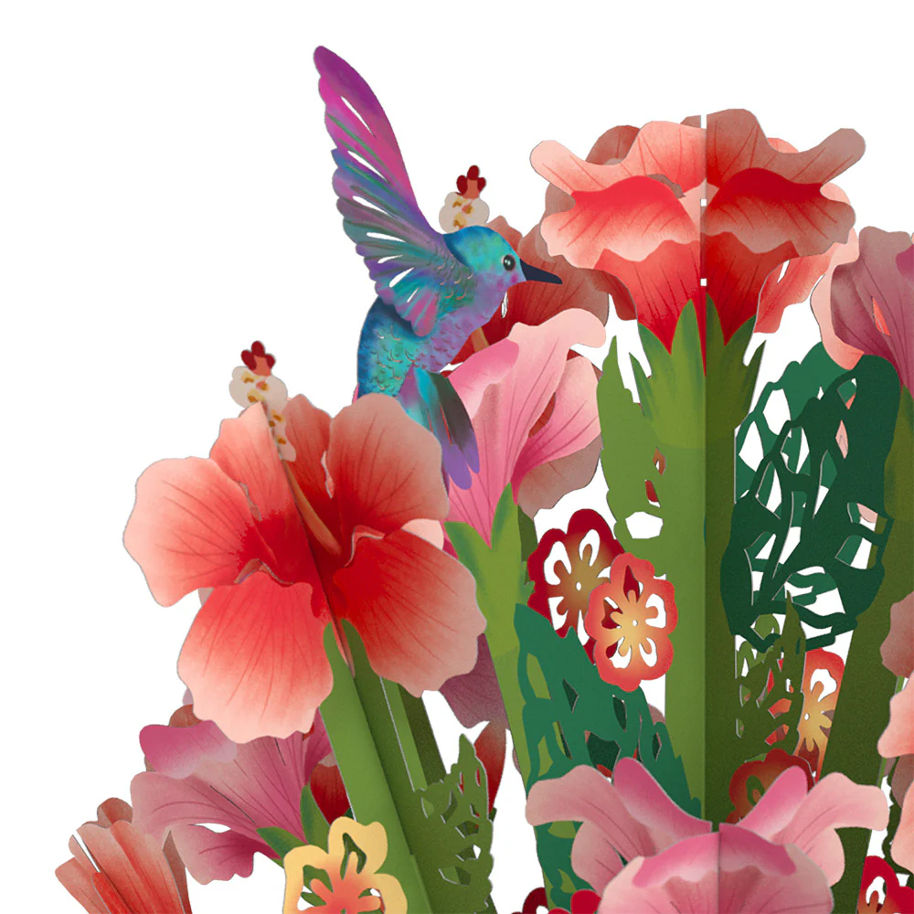 Hibiscus Valentine Bouquet and Sentiment Set for Friend - Image 3