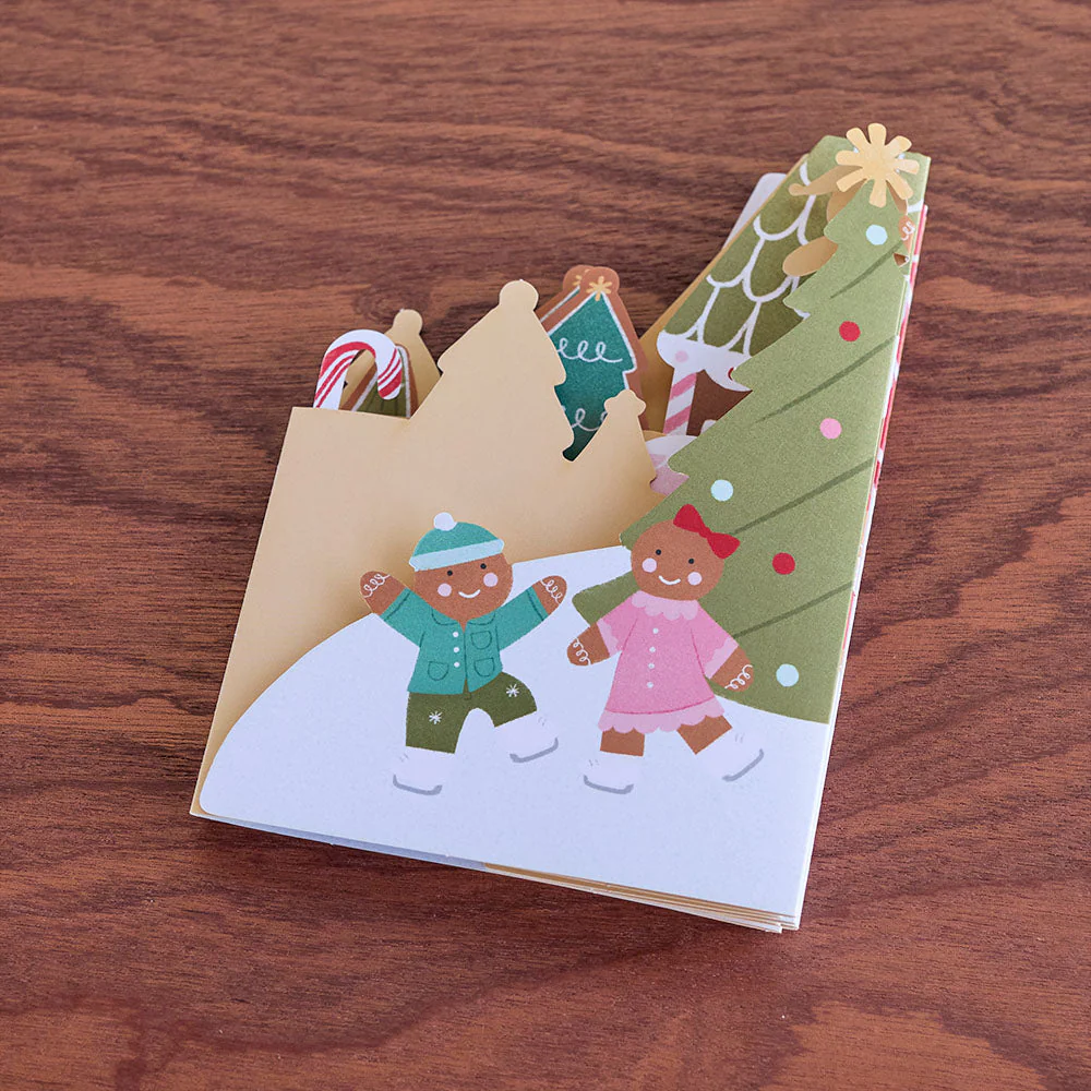 Holiday Gingerbread Village Loooooong Card⢠(Expands to 2 feet) - Image 2