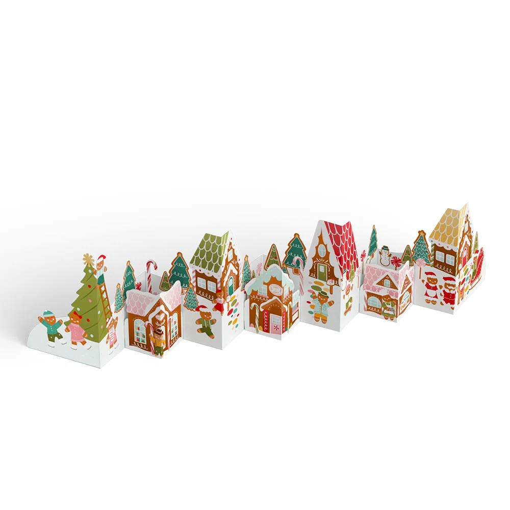 Holiday Gingerbread Village Loooooong Card⢠(Expands to 2 feet) - Image 3