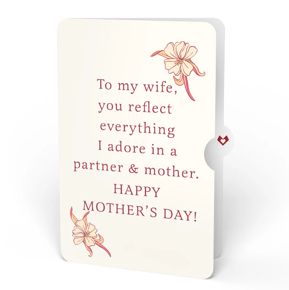 Home Is Where Mom Is Mother's Day Light-Up Pop-Up Card and Sentiment Set for Wife - Image 4