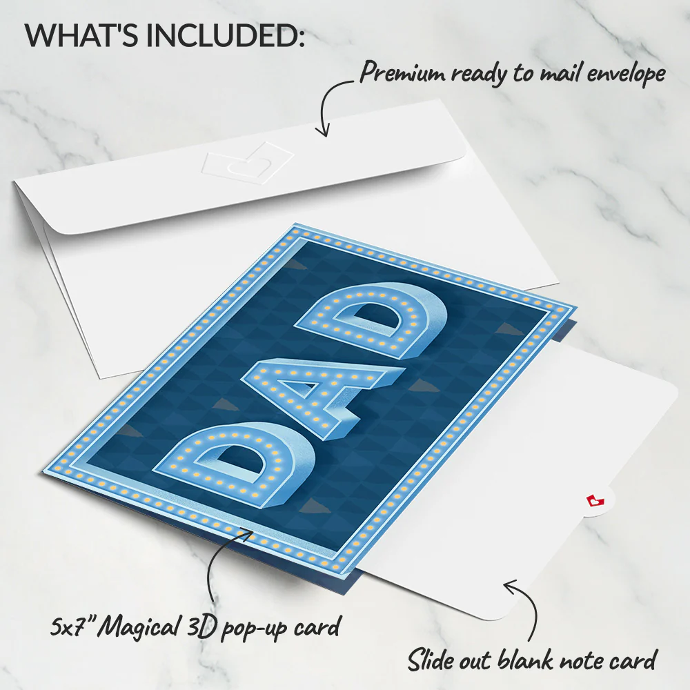 Hope Your Father's Day Is Lit Light-Up Pop-Up Card - Image 6