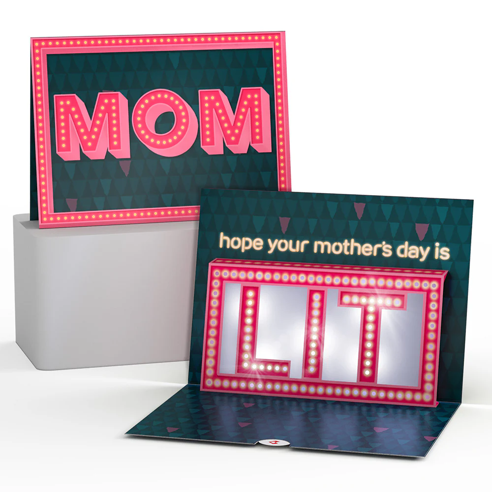 Hope Your Mother's Day Is Lit Light-Up Pop-Up Card - Image 3