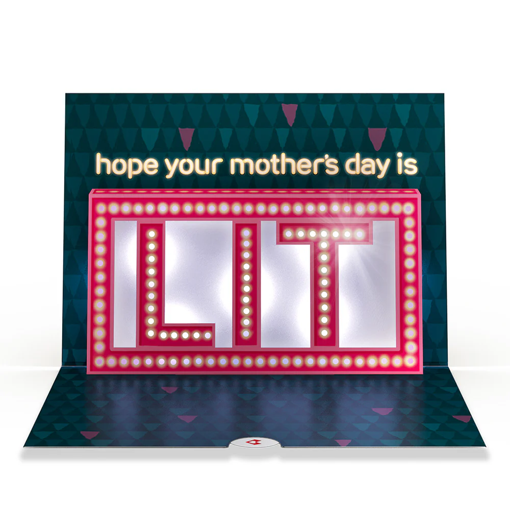 Hope Your Mother's Day Is Lit Light-Up Pop-Up Card - Image 4