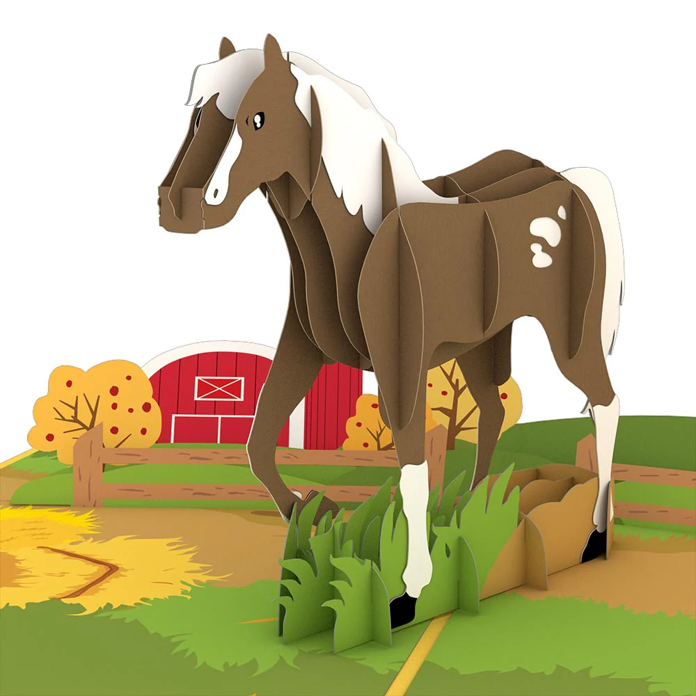 Horse Birthday Pop-Up Card and Epic Reel Sentiment Set - Image 3