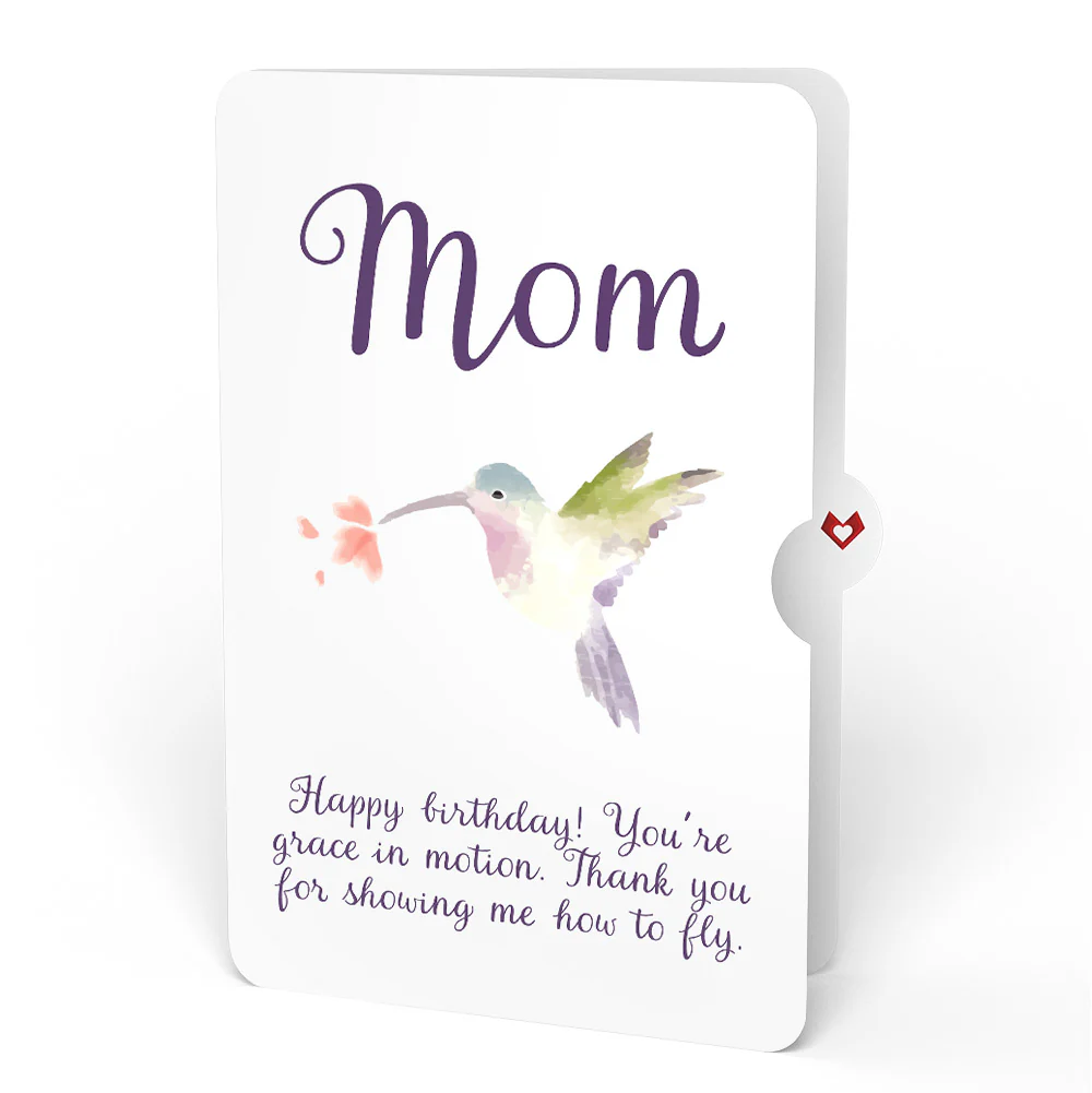 Hummingbird Birthday Pop-Up Card and Sentiment Set for Mom - Image 4