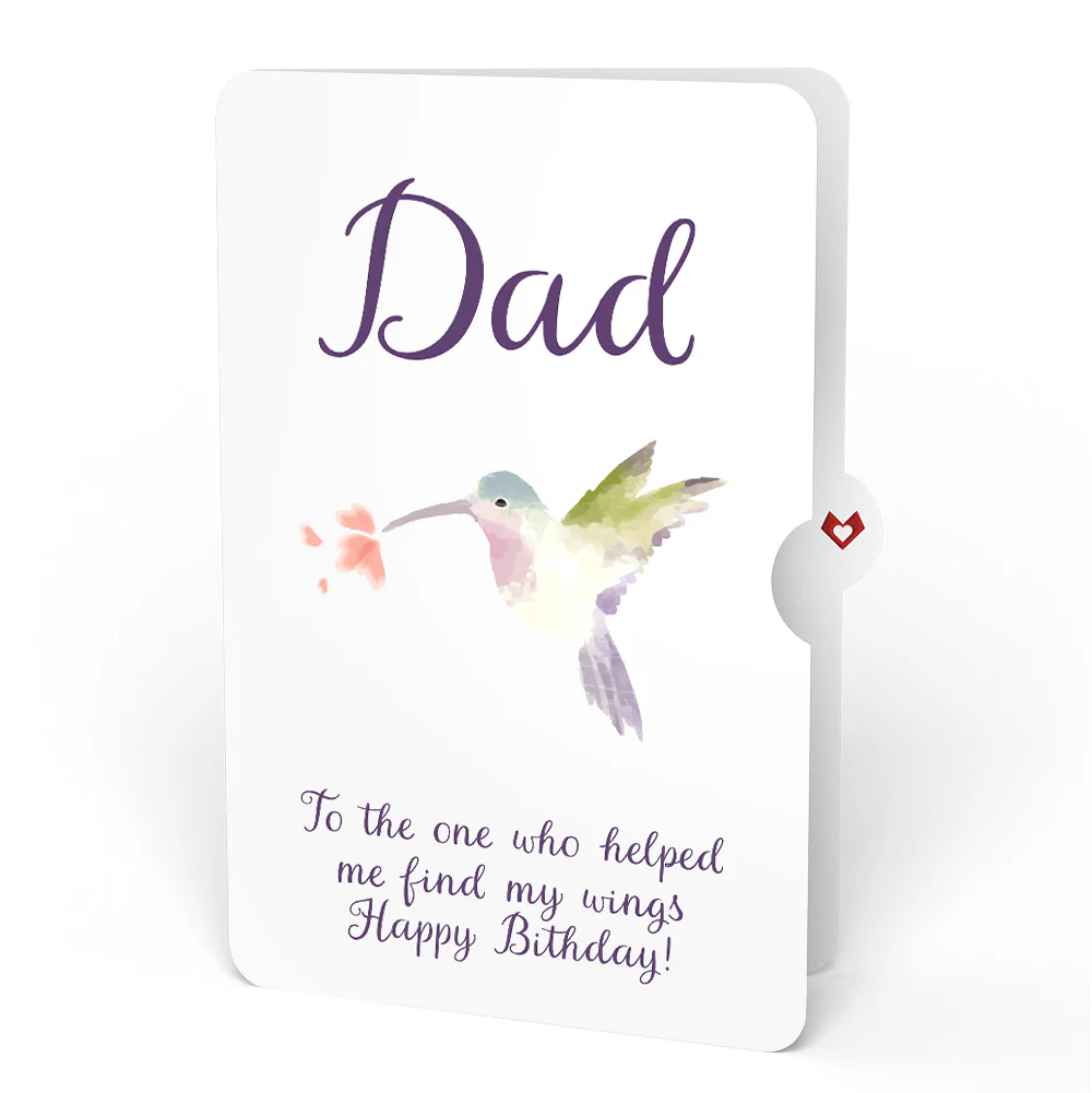 Hummingbird Birthday Pop-Up Card and Sentiment Set for Dad - Image 4