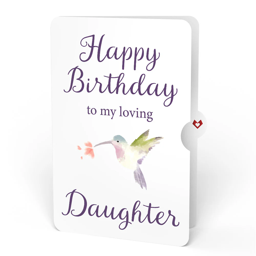 Hummingbird Birthday Pop-Up Card and Sentiment Set for Daughter - Image 4