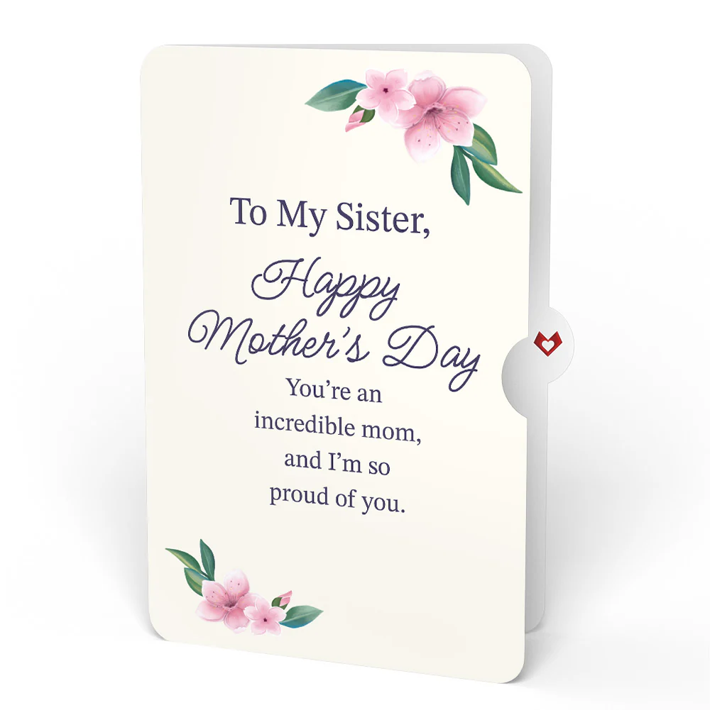 Hydrangea Butterflies Mother's Day Pop-Up Card and Sentiment Set for Sister - Image 4