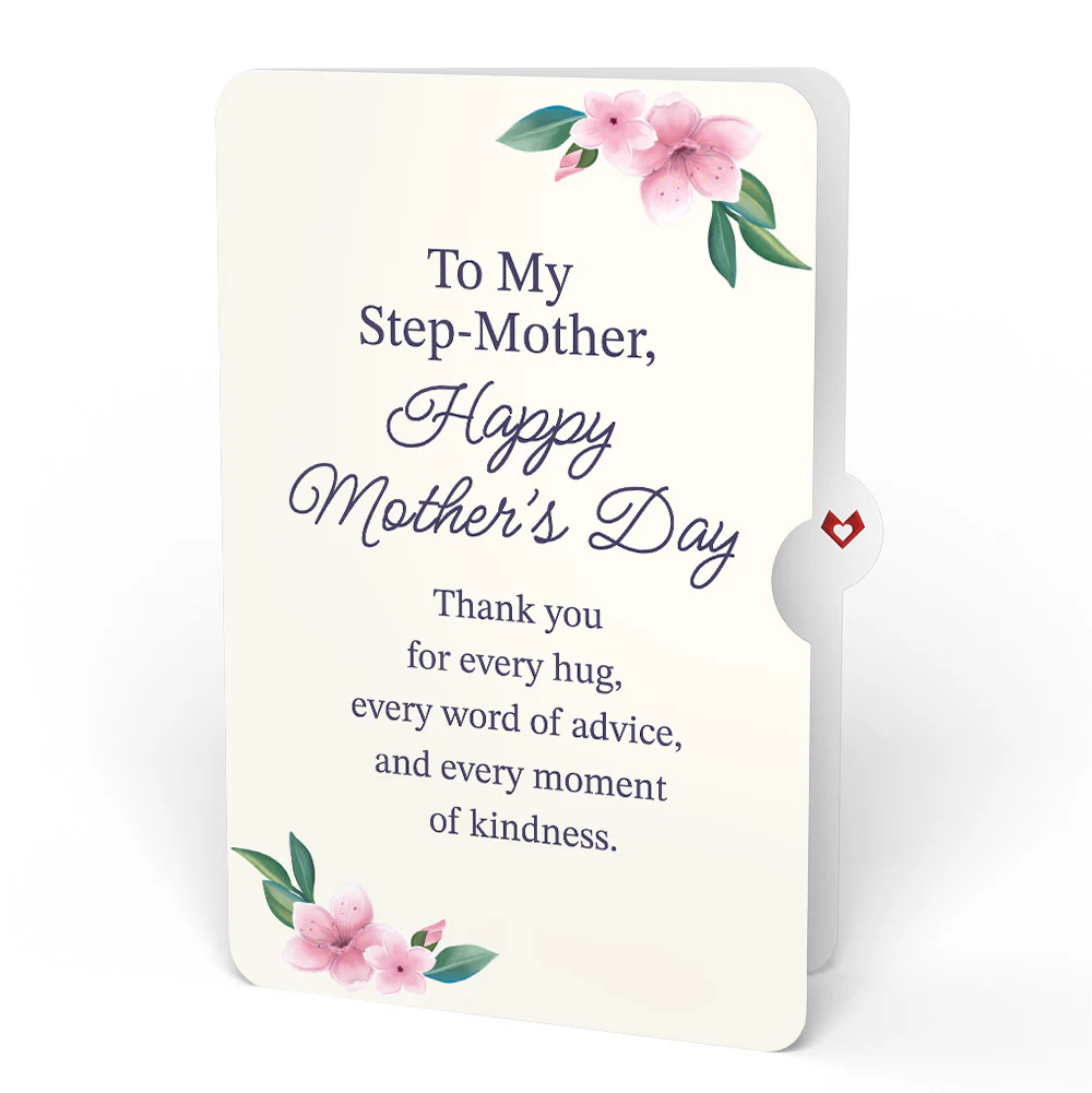 Hydrangea Butterflies Mother's Day Pop-Up Card and Sentiment Set for Step-Mother - Image 4