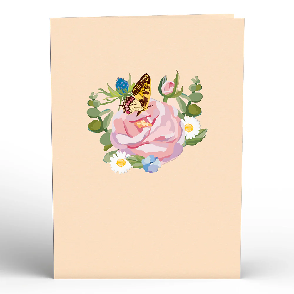 Hydrangea Butterflies Pop-Up Card - Image 4