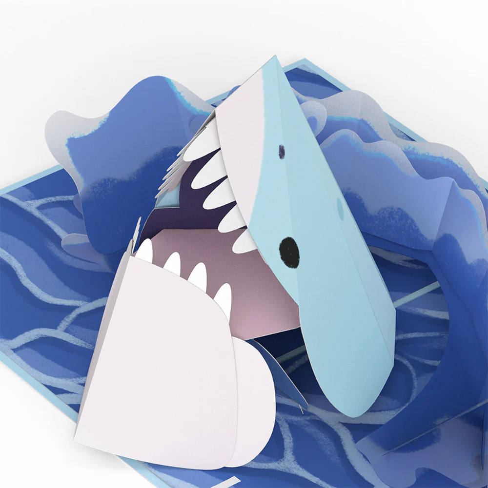 I Chews You Shark Birthday Pop-Up Card and Sentiment Set for Husband - Image 3