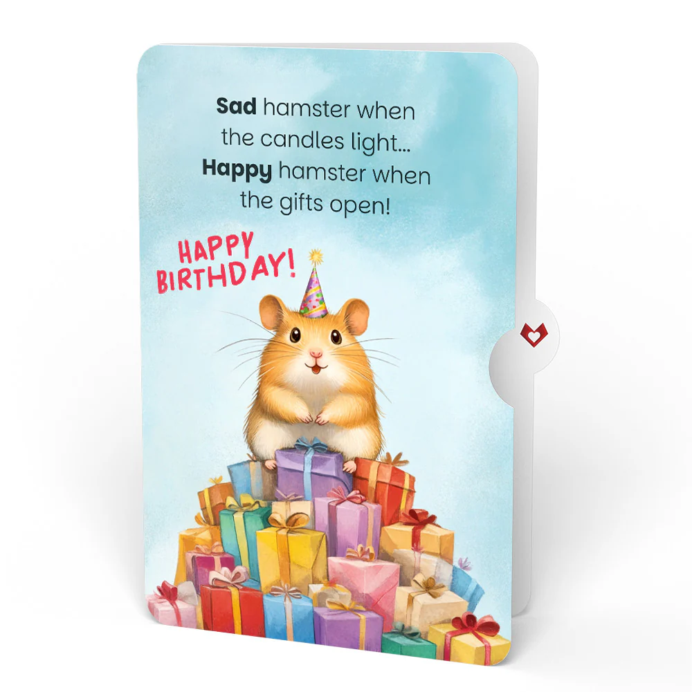 I Dig You Birthday Pop-Up Card and Happy Hamster Sentiment Set - Image 4