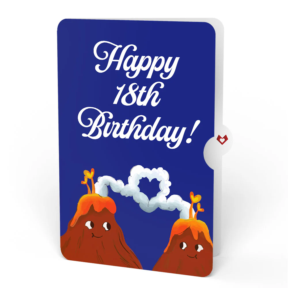 I Lava You 18th Birthday Pop-Up Card and Sentiment Set - Image 4
