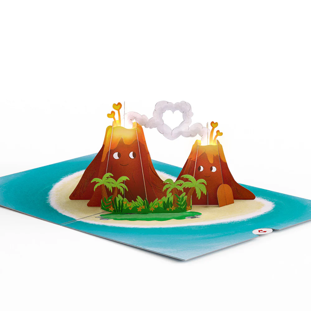 I Lava You 1st Anniversary Light-Up Pop-Up Card and Sentiment Set - Image 3