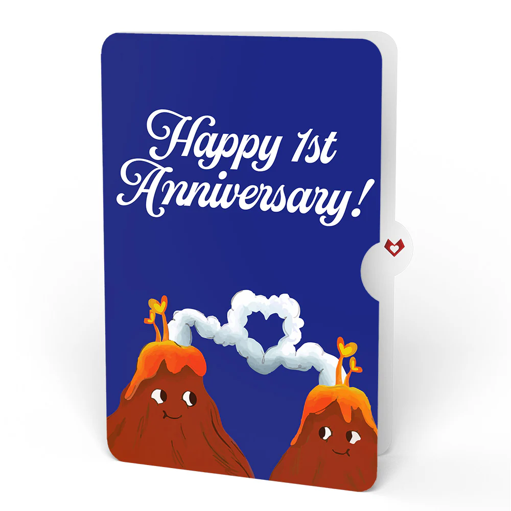 I Lava You 1st Anniversary Light-Up Pop-Up Card and Sentiment Set - Image 4