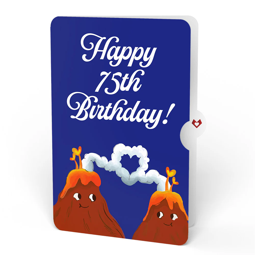 I Lava You 75th Birthday Light-Up Pop-Up Card and Sentiment Set - Image 4
