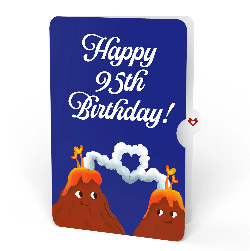 I Lava You 95th Birthday Pop-Up Card and Sentiment Set - Image 4