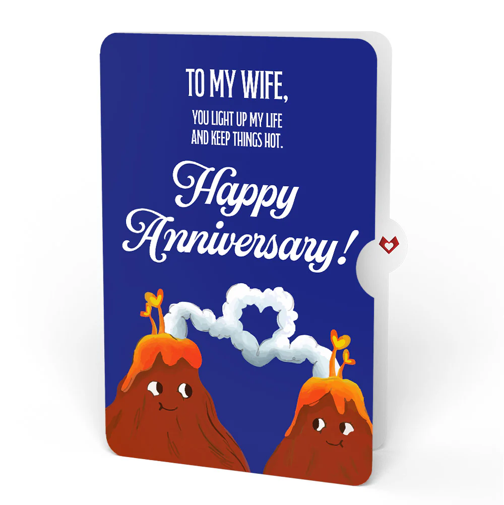 I Lava You Anniversary Pop-Up Card and Sentiment Set for Wife - Image 4