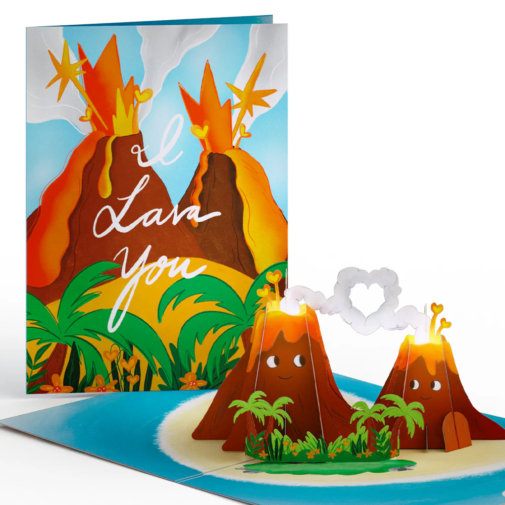 I Lava You Light-Up Pop-Up Card - Image 3