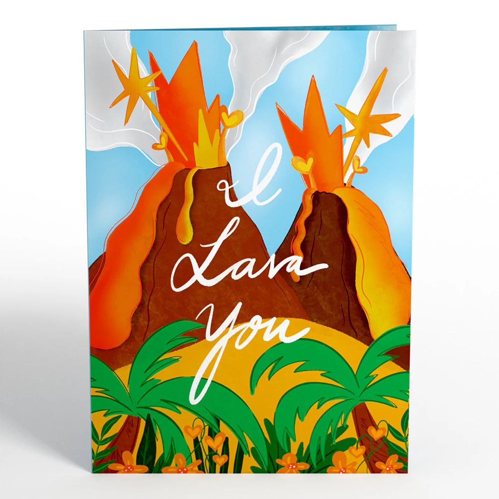 I Lava You Light-Up Pop-Up Card - Image 5