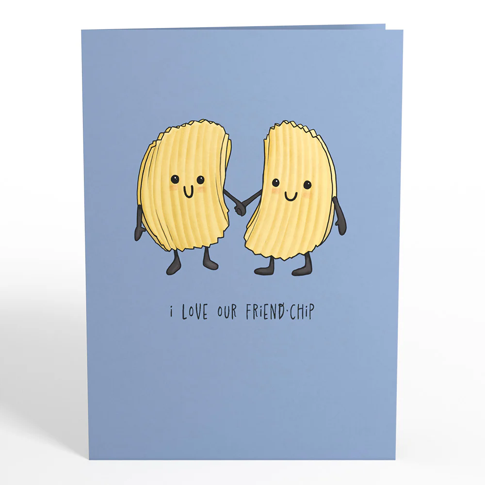 I Love Our Friend-Chip Pop-Up Card - Image 4