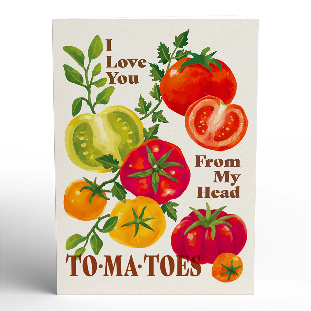I Love You From Head To-ma-toes Pop-Up Card - Image 4