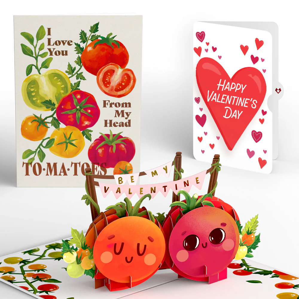 I Love You From Head To-Ma-Toes Valentine Pop-Up Card and Big Sweet Heart Sentiment Set