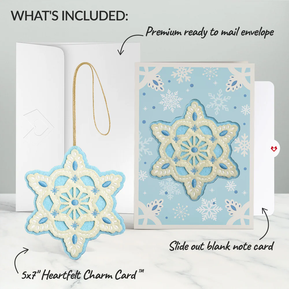 Icy Snowflake HeartFelt Charm Card™ - Image 8