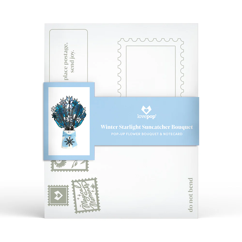 Icy Snowflake HeartFelt Charm Card™ & Suncatcher Bouquet Bundle - Image 8