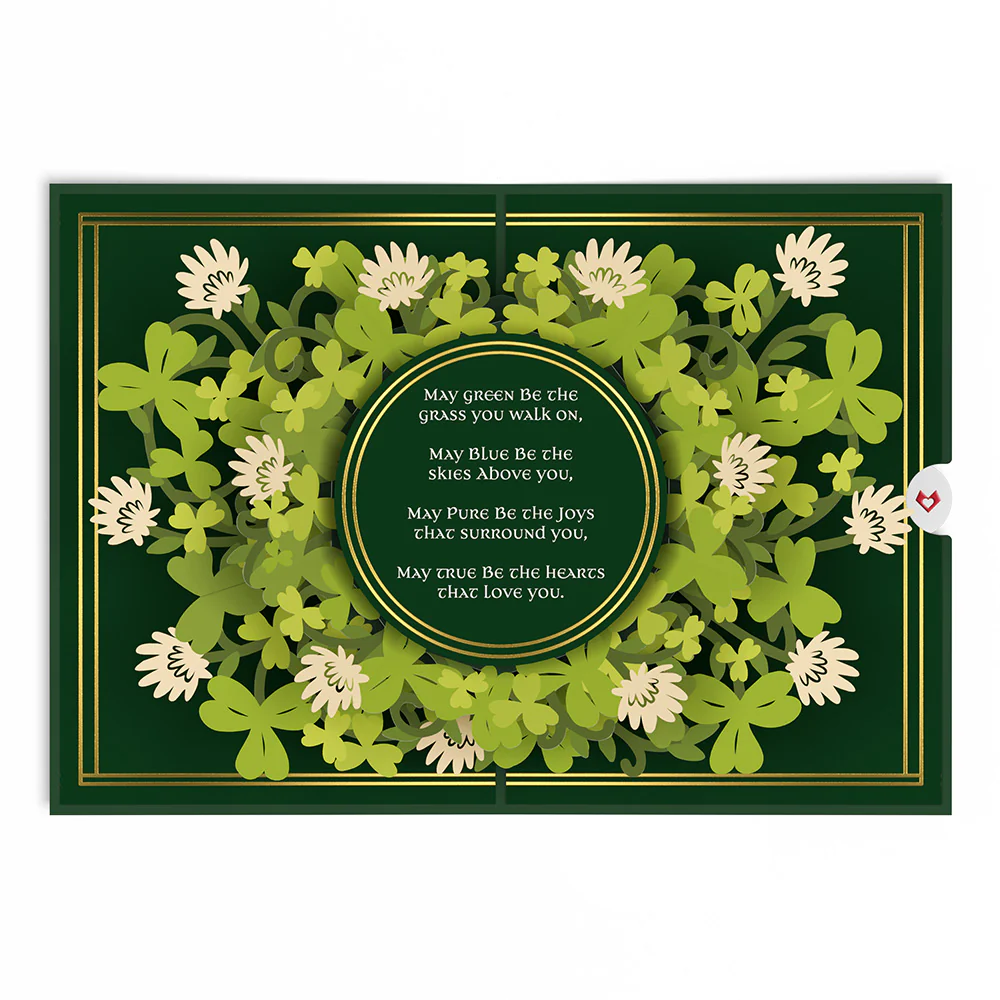 Irish Blessing Pop-Up Card - Image 3
