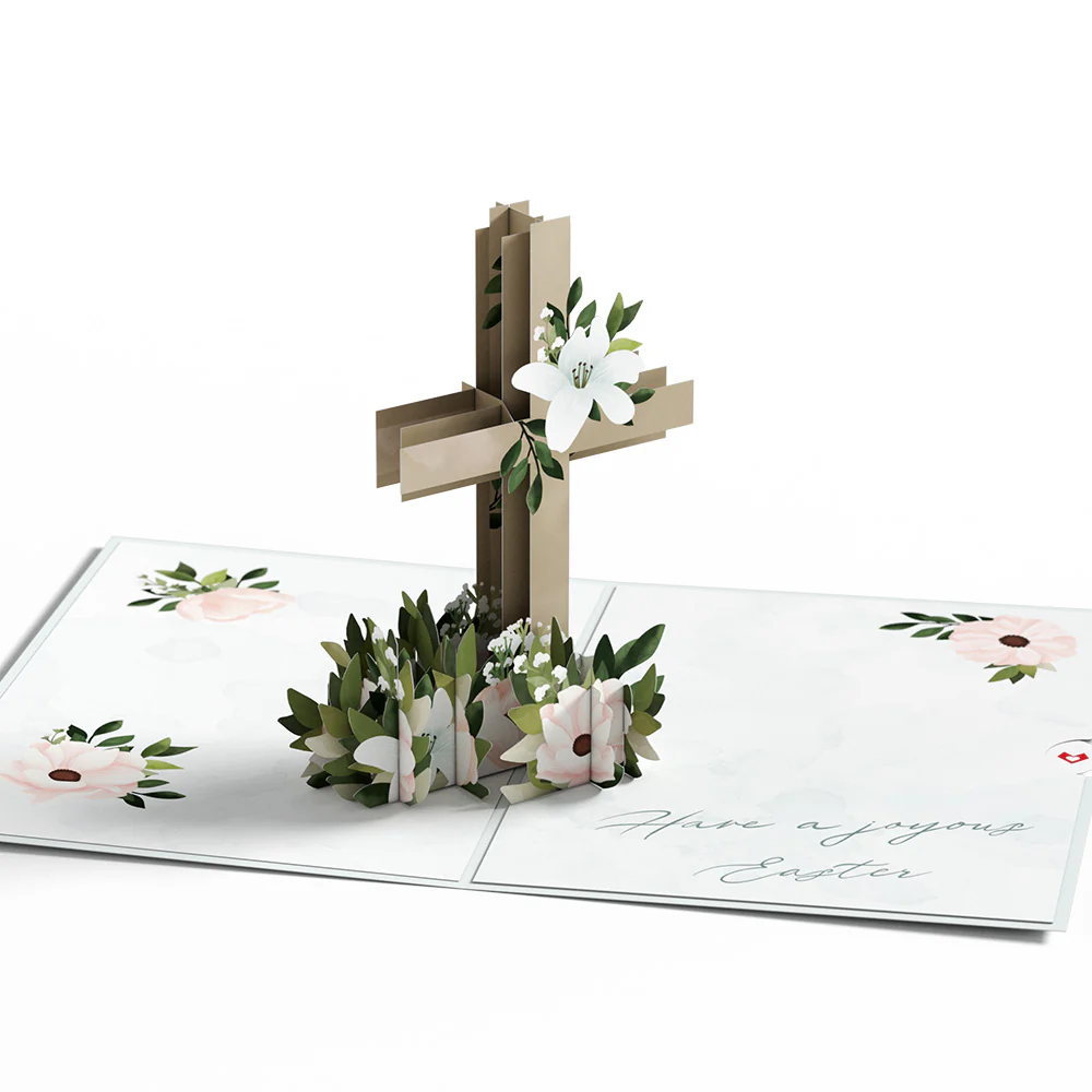 Joyous Easter Cross Pop-Up Card - Image 4