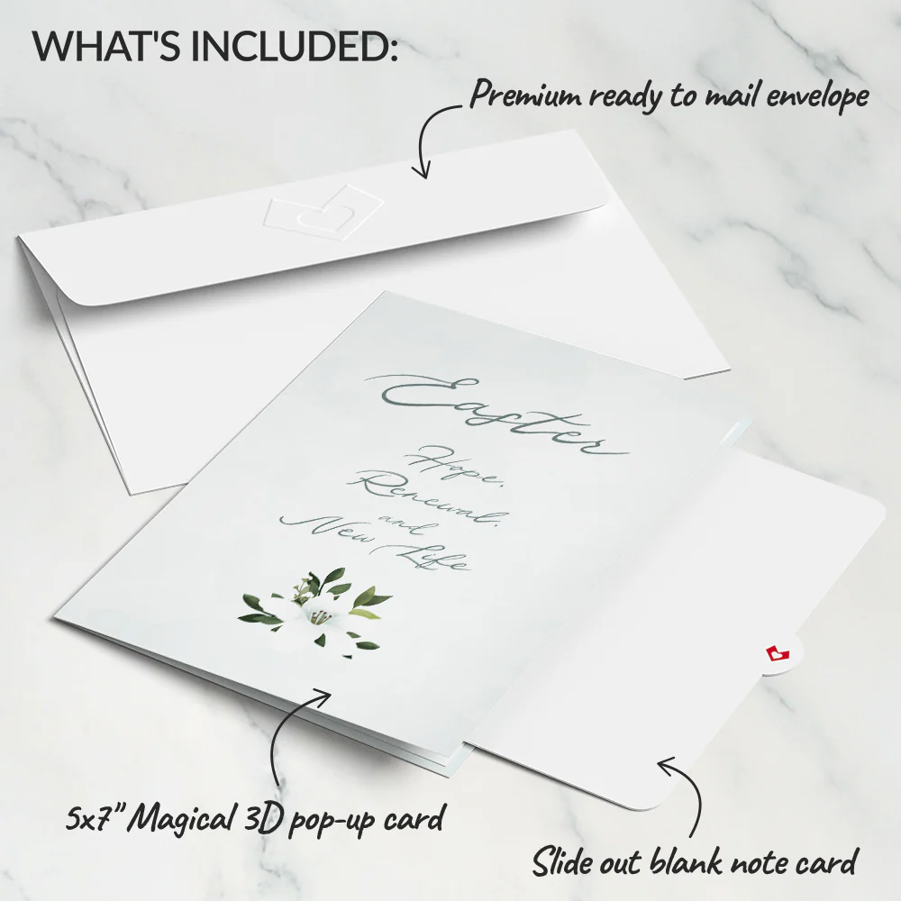 Joyous Easter Cross Pop-Up Card - Image 6