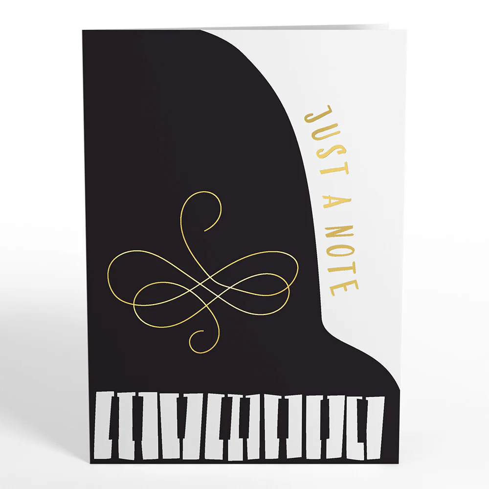 Just a Note Piano Pop-Up Card - Image 4