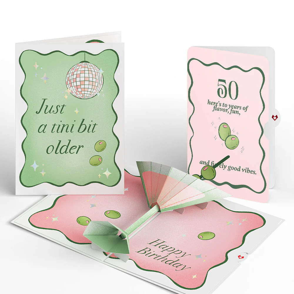 Just a Tini Bit Older 50th Birthday Pop-Up Card and Sentiment Set