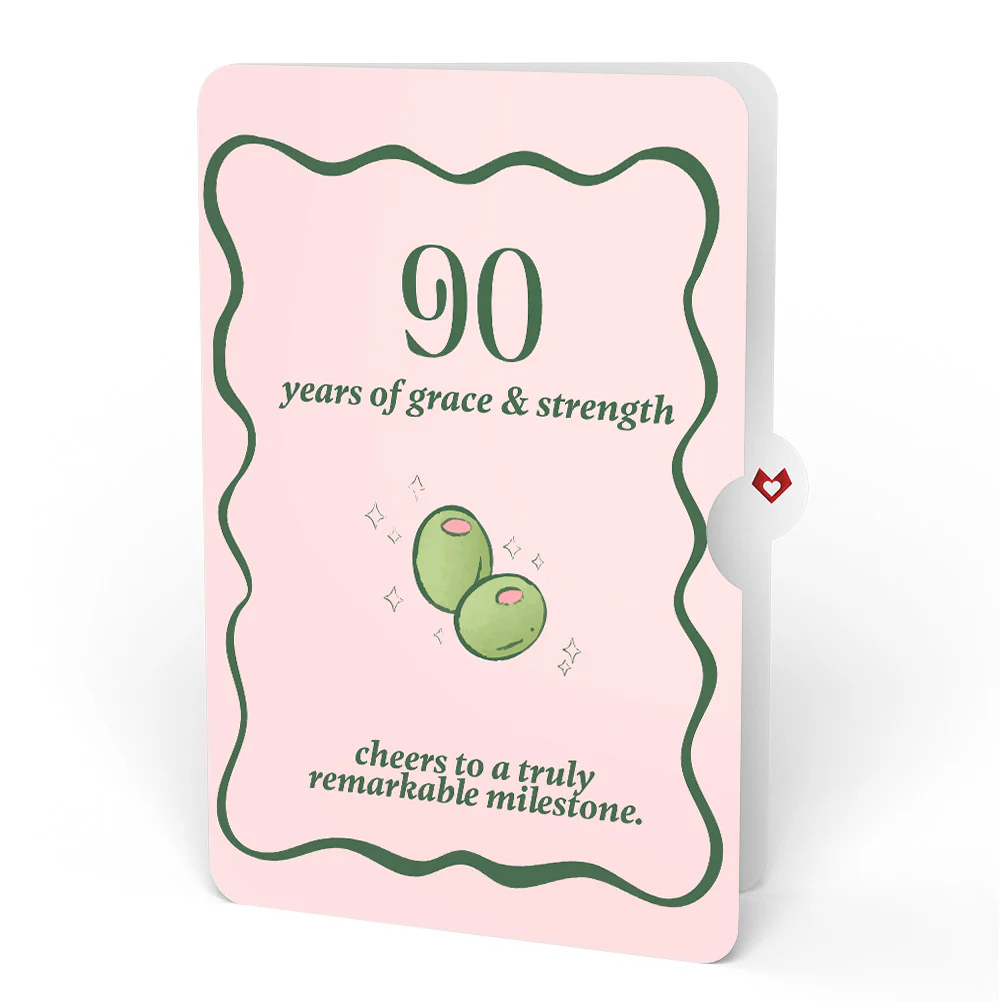 Just a Tini Bit Older 90th Birthday Pop-Up Card and Sentiment Set - Image 4