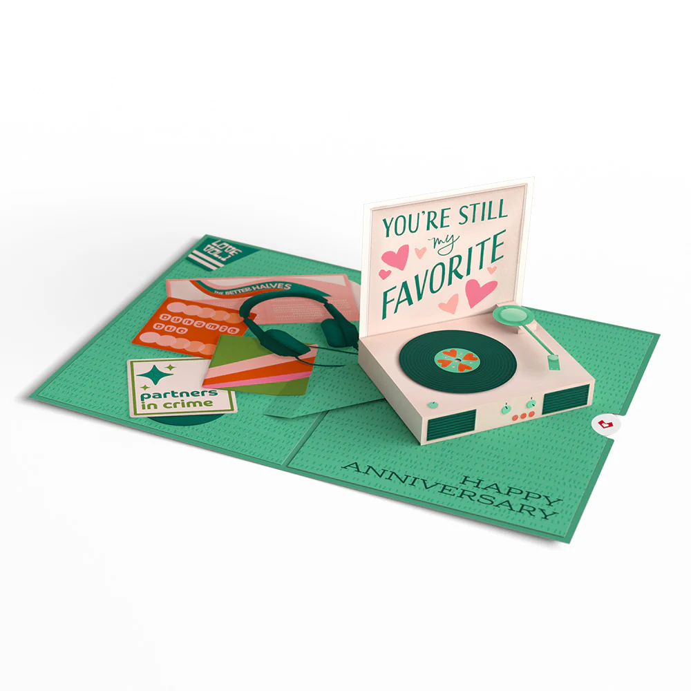 Just for the Record Anniversary Pop-Up Card - Image 3