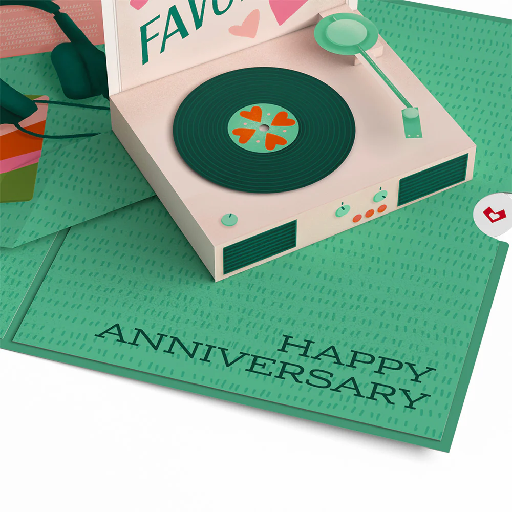 Just for the Record Anniversary Pop-Up Card - Image 5
