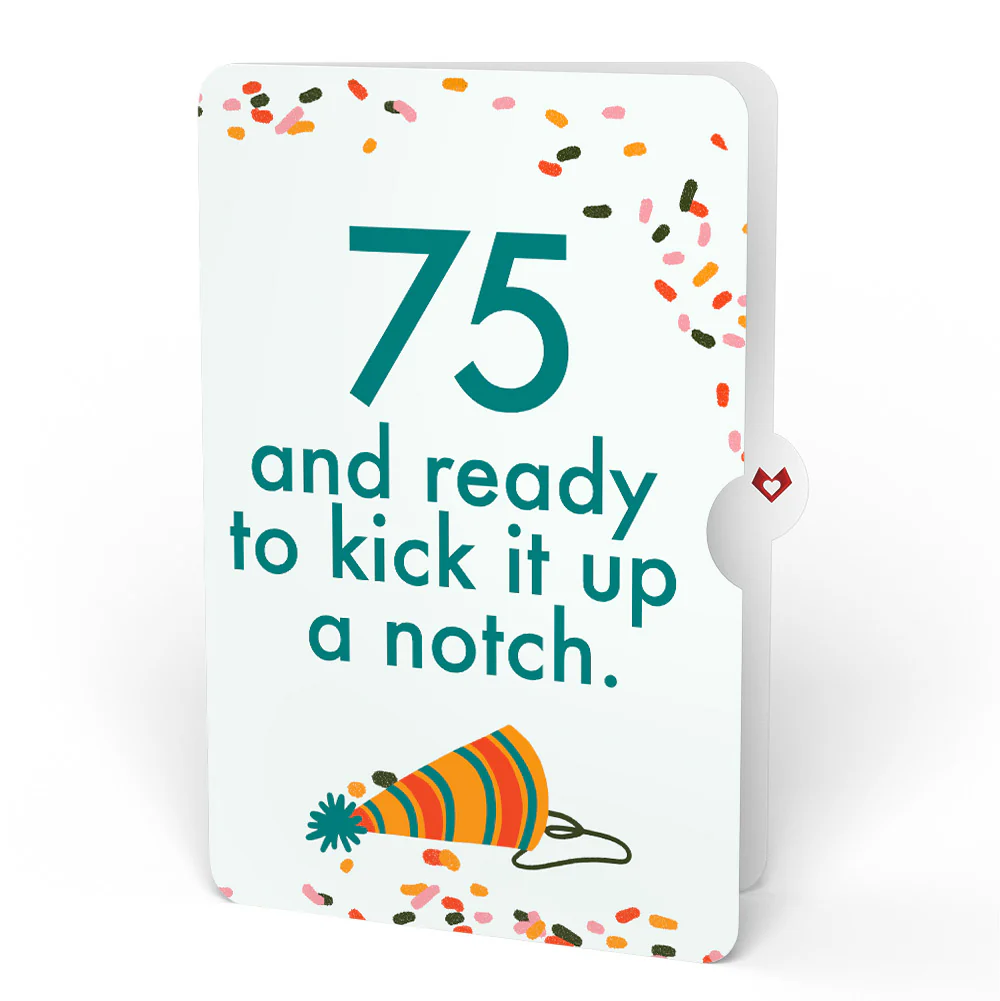Kick Ass Birthday Pop-Up Card and 75th Kick It Up Sentiment Set - Image 4